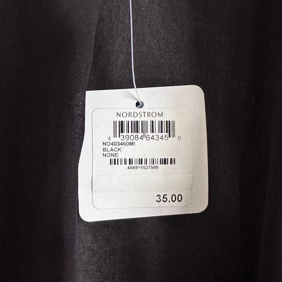 Nordstrom Sheer Kimono Cover Up in Black - Picture 5 of 6